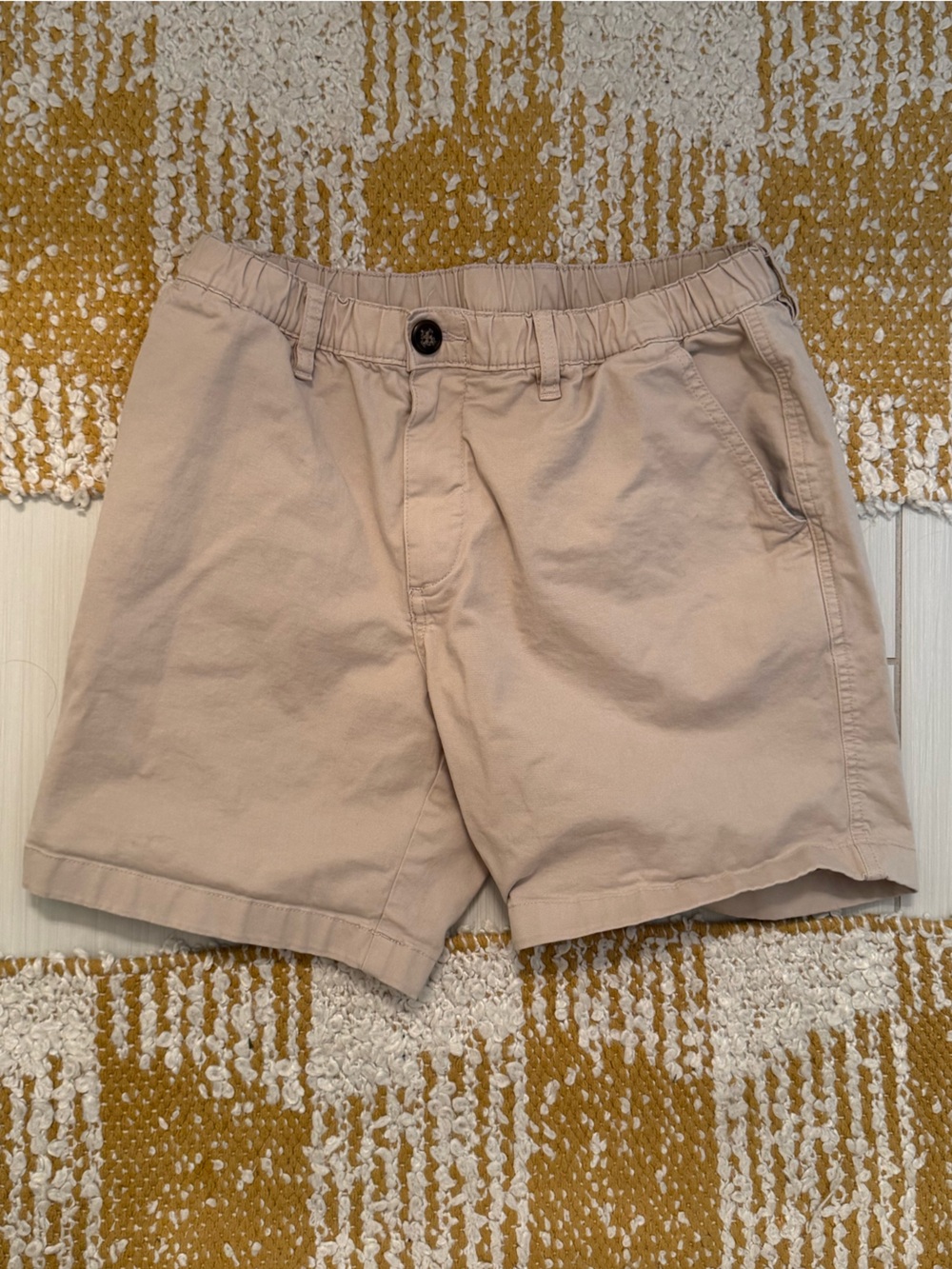 chubbies Beige/Tan Flat Front Men's Shorts